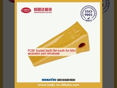 PC60 selimut gigi datar untuk bagian mini excavator grosir