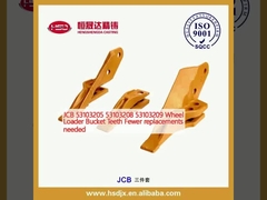 JCB 53103205 53103208 53103209 Wheel Loader Bucket Teeth Kurang penggantian yang dibutuhkan