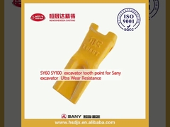 SY60 SY100 titik gigi excavator untuk Sany excavator Ultra Wear Resistance