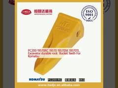 PC200 19570RC 19570 19570SK 19570TL Excavator batu tahan lama Bucket Teeth Untuk Komatsu