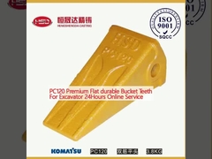 PC120 premium datar tahan lama Ember Gigi Untuk Excavator 24 jam Layanan Online