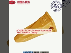 PC100RC PC100 Excavator Rock Bucket Teeth Precision Casting