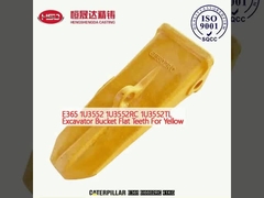 E365 1U3552 1U3552RC 1U3552TL Excavator Bucket Flat Teeth Untuk Kuning