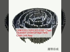 E308 E312 E320 E325 E330 Rantai Excavator Bagian Undercarriage Rantai Link Assy