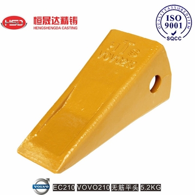 EC210 EC210RC 14530544 VOLVO Flat Bucket Teeth Desain ujung modular