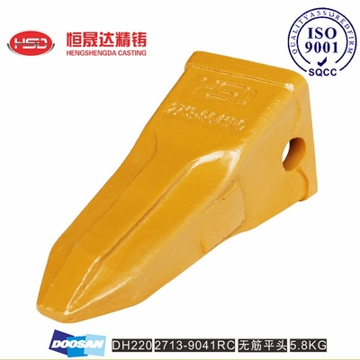 DH220 DH280 2713-9041RC 2713-9038 DOOSAN Bucket Tips Tip Kekuatan Perawatan