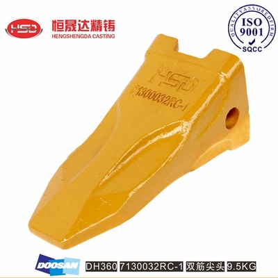 DH360 71300032 DOOSAN Excavator Bucket Teeth Struktur Bentuk Gigi yang Dioptimalkan