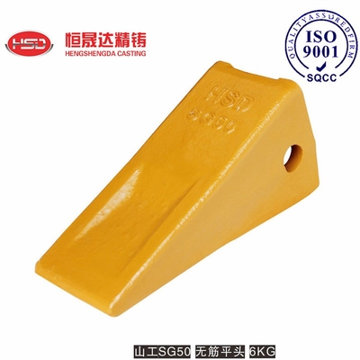 SG50 Excavator Bucket Teeth Desain Ringan Alloy Steel Flat
